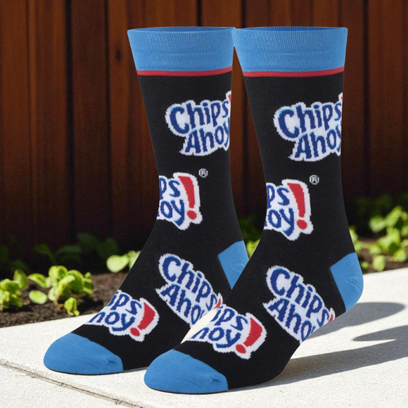 Odd Sox New Novelty M&Ms and Chips Ahoy crew socks - Picture 9 of 9